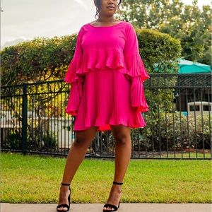Pink Girly Girl Frill Dress